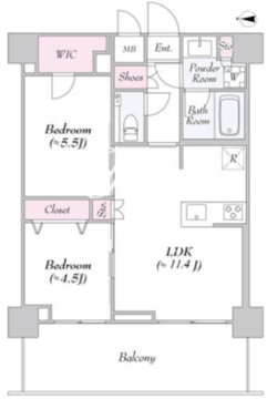アーバンリンク護国寺 513 間取り図