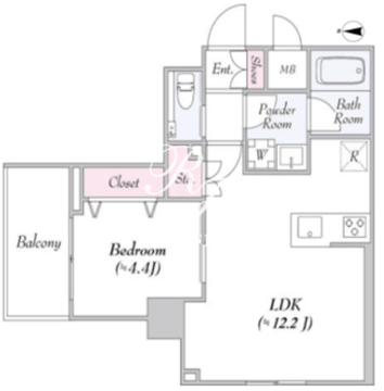 アーバンリンク護国寺 325 間取り図