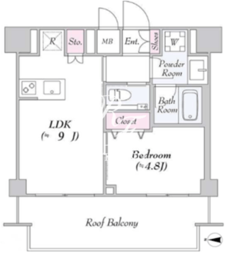 アーバンリンク護国寺 614 間取り図
