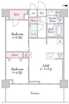 アーバンリンク護国寺 111 間取り図