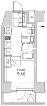 ログ戸越 503 間取り図