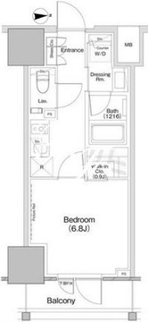 ザ・パークハビオ板橋区役所前 1306 間取り図