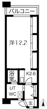 シティコート目黒 3-414 間取り図