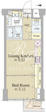 神楽坂南町ハウス 402 間取り図