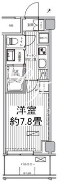 ヒューリック浅草橋江戸通 1103 間取り図