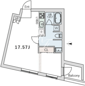 グランデュオ代田2 203 間取り図