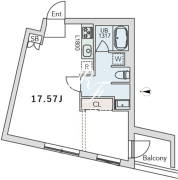グランデュオ代田2 303 間取り図