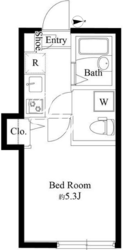 キャトル梅屋敷 302 間取り図