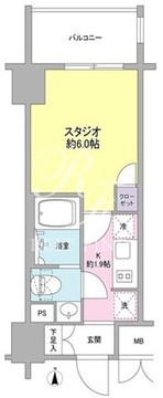 コンフォリア春日富坂 411 間取り図