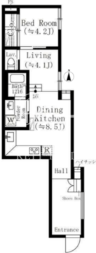 plaNECT薬王寺 1-A 間取り図