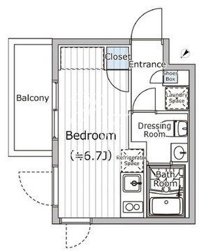 ファーレ西新宿8 201 間取り図