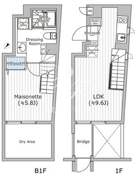 ファーレ西新宿8 102 間取り図