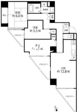 ティーズガーデン東陽町 501 間取り図