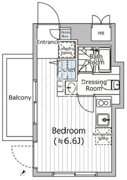 ファーレ西新宿7 401 間取り図