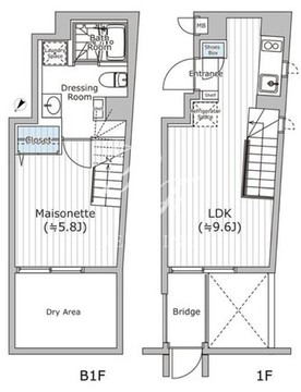 ファーレ西新宿7 102 間取り図