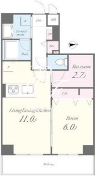 グランシャリオ新蒲田 201 間取り図