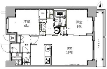 エスレジデンス王子ノール 1101 間取り図