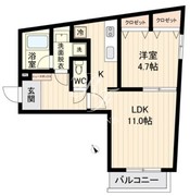 ライブフラット戸越 403 間取り図 ?>