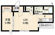 ライブフラット戸越 402 間取り図