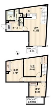 ライブフラット戸越 103 間取り図