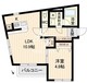 ライブフラット戸越 401 間取り図