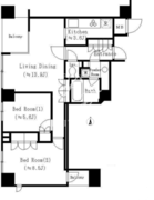 ガーネットコート四谷 1006 間取り図