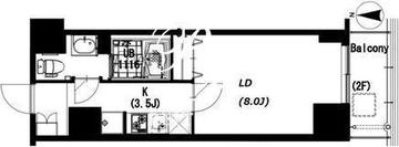 エスティメゾン押上 203 間取り図