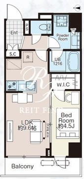アイフラット四谷若葉 401 間取り図