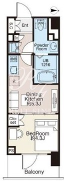 ライオンズフォーシア蔵前オアシス 604 間取り図