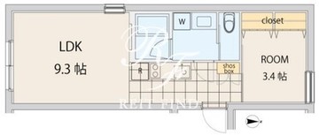 エスセナーリオ中野中央 302 間取り図