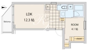 エスセナーリオ中野中央 402 間取り図