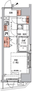 ハーモニーレジデンス三田 301 間取り図