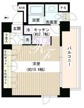 アゼリアテラス新宿 502 間取り図