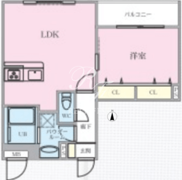 The MANOR KYODO 206 間取り図