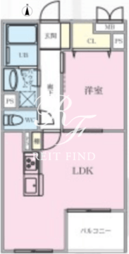 The MANOR KYODO 401 間取り図