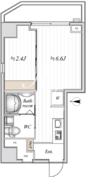 レジデンス西新宿スクエア 804 間取り図
