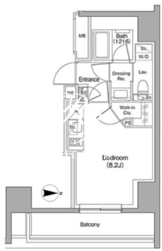 ザ・パークハビオ赤羽 404 間取り図