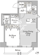 ジオエント御徒町 1102 間取り図