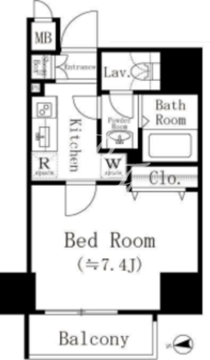 ＮＩＳＳＩＮ　ＶＩＬＬＡ　ＯＴＳＵＫＡ 203 間取り図