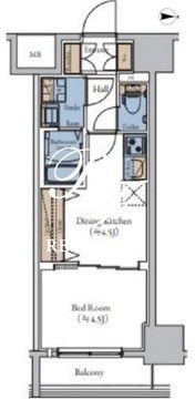 エスティメゾン大森 1206 間取り図