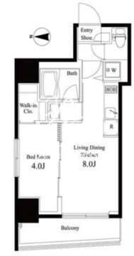 ブレッツァ恵比寿 702 間取り図