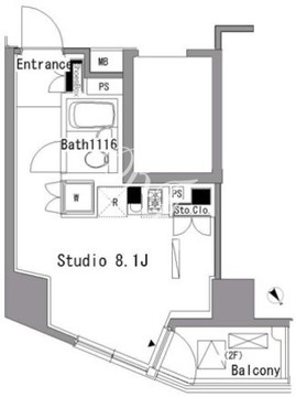 パークアクシス新板橋ウエスト 501 間取り図