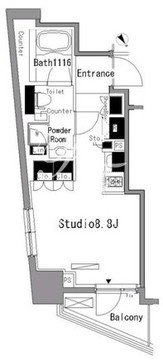 パークアクシス新板橋イースト 503 間取り図