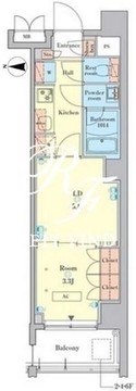 RJRプレシア千鳥 208 間取り図