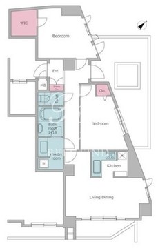 レジディア三軒茶屋2 405 間取り図