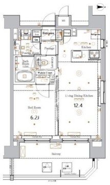 ラクラス蒲田2 1203 間取り図
