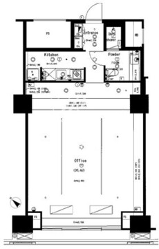 The SOHO 1222 間取り図