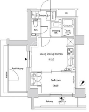ザ・パークハビオ文京目白台プレイス 201 間取り図