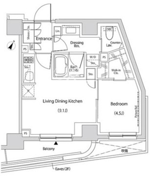 ザ・パークハビオ文京目白台プレイス 307 間取り図
