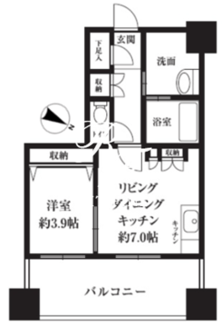 HF西新宿レジデンスウエスト 806 間取り図